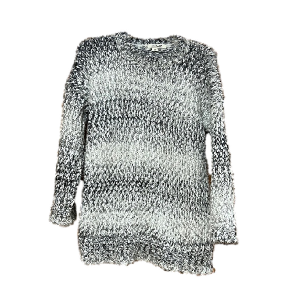 Simply Noelle Gray White Knit Sweater Women's Size Small Medium